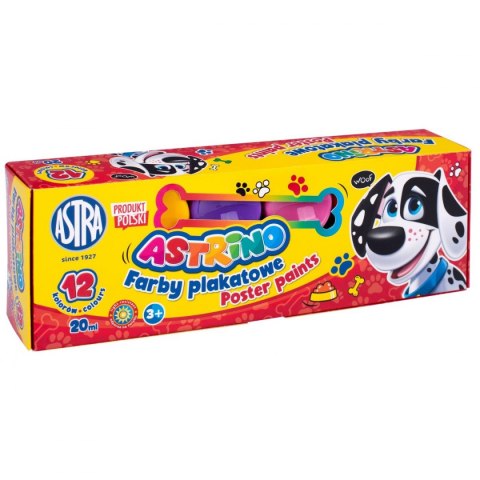 Farby plakatowe Astrino kolor: mix 20ml 12 kolor. (301221004) Farby plakatowe Astrino kolor: mix 20ml 12 kolor. (301221004)