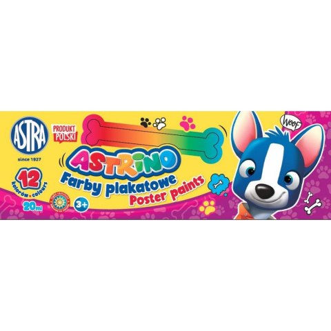 Farby plakatowe Astrino kolor: mix 20ml 12 kolor. (301221004) Farby plakatowe Astrino kolor: mix 20ml 12 kolor. (301221004)
