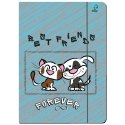 Teczka kartonowa na gumkę A4 Best Friends Forever zwierzaki mix A4 mix Ev-corp (TA4BFF2)