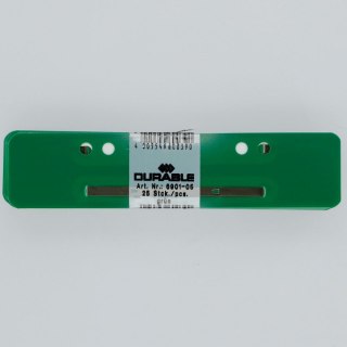 Wąsy do skoroszytów plastik kolor: zielony 25 szt Durable