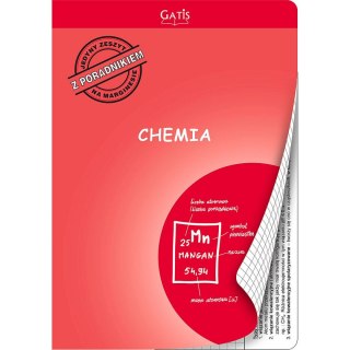 Zeszyt tematyczny A5 do chemii 60k. krata Gatis