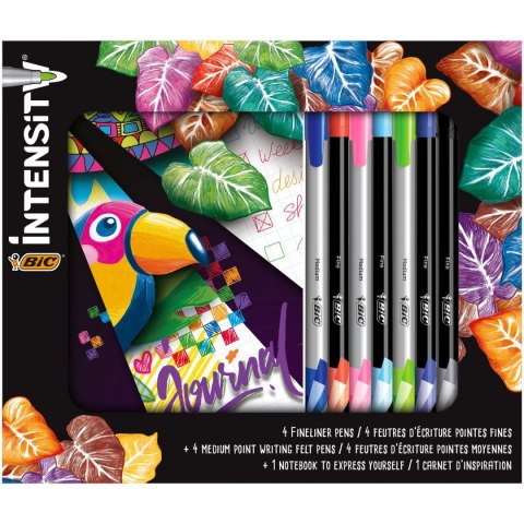 Cienkopis Bic Intensity FINE 4x MED+ 4x FINE +Not (501400)