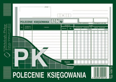 Druk offsetowy Michalczyk i Prokop Polecenie księgowania A5 A5 80k. (439-3) Druk offsetowy Michalczyk i Prokop Polecenie księgowania A5 A5 80k. (439-3)