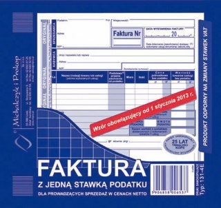 Druk samokopiujący 2/3 A5 S o/1k 80k. Michalczyk i Prokop (131-4E)