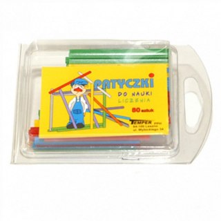 Patyczki do liczenia do nauki liczenia 80 el. Temper
