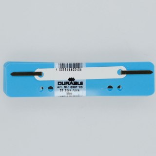 Wąsy do skoroszytów plastik kolor: niebieski 25 szt Durable (690106)