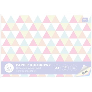 Zeszyt papierów kolorowych A4 115g 10k Interdruk (5902277294166)