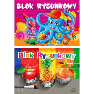Blok rysunkowy A3 biały 80g 19k [mm:] 297x420 Protos