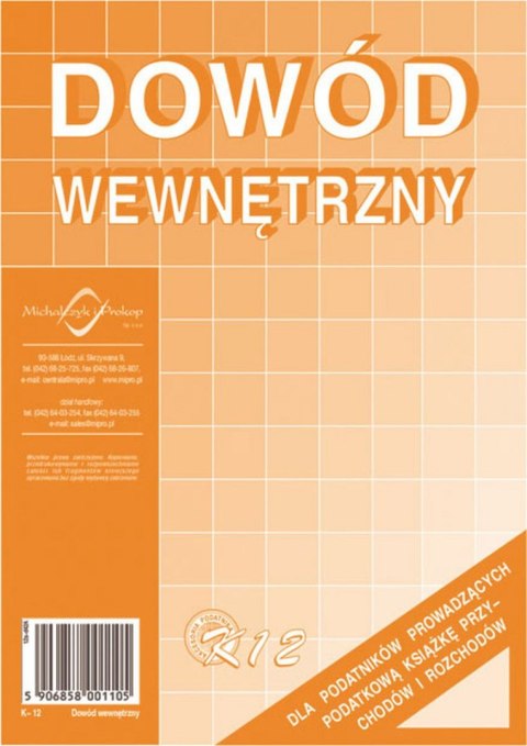 Druk offsetowy Michalczyk i Prokop Dowód wewnętrzny A5 A5 40k. (K-12) Druk offsetowy Michalczyk i Prokop Dowód wewnętrzny A5 A5 40k. (K-12)