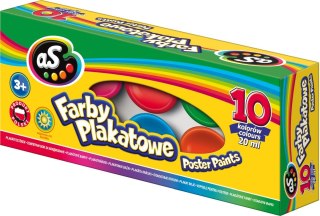 Farby plakatowe kolor: mix 20ml 10 kolor. As (301215008)