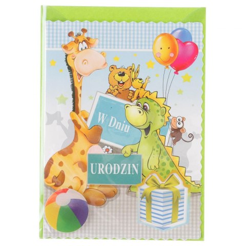 Kartka składana urodziny dzieci B6 Top Graphic (5907786924771)