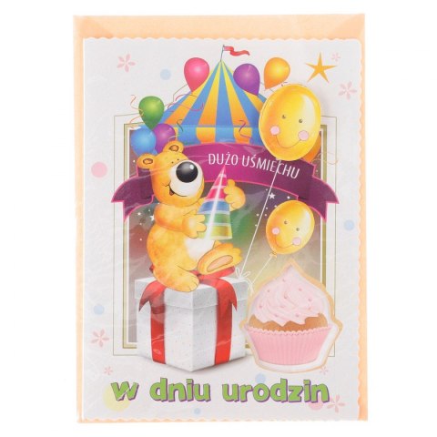 Kartka składana urodziny dzieci B6 Top Graphic (5907786924771)