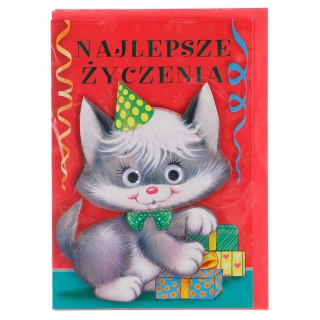 Kartka składana B6 poduszka oczka dziecięca (5902221801280)