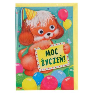 Kartka składana B6 poduszka oczka dziecięca (5902221801280)