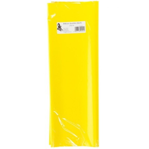 Bibuła gładka żółta gładka żółta 700mm x 500mm (04)