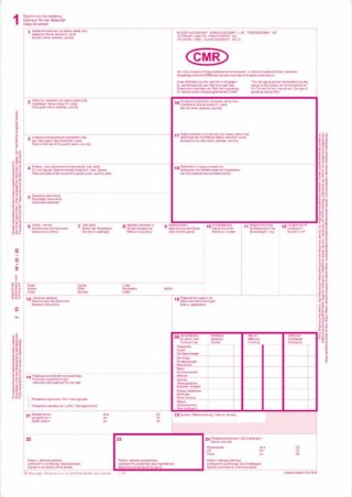 Druk offsetowy A4 CMR Międzynarodowy list przewozowy 80k. Michalczyk i Prokop (800-2)