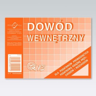 Druk offsetowy A6 Dowód wewnętrzny 50k. Michalczyk i Prokop (K-13)