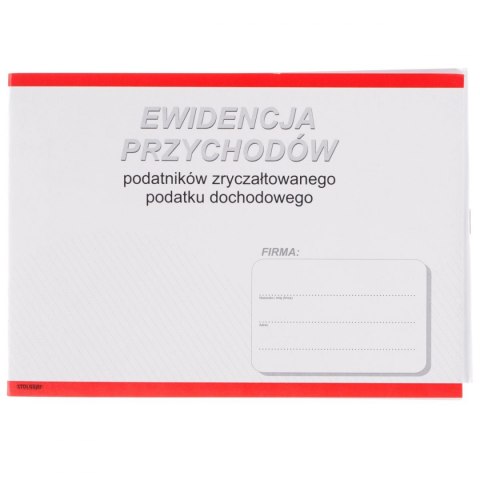 Druk offsetowy Stolgraf ewidencja przychodów podatków zryczałtownych A5 A5 18k. (P2) Druk offsetowy Stolgraf ewidencja przychodów podatków zryczałtownych A5 A5 18k. (P2)