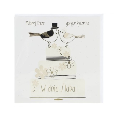 Kartka składana Ślub kw Pol-mak (KW)
