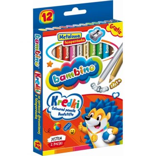 Kredki ołówkowe 12 kol. St.Majewski