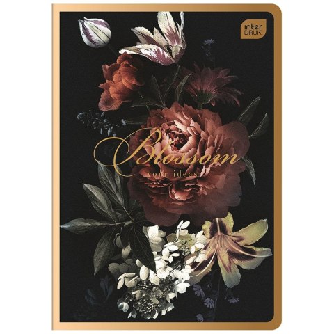 Zeszyt SATIN GOLD A5 80k. 70g krata Interdruk (ZEA560#)