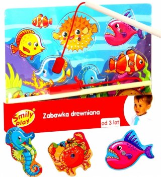 Układanka drewniana łowienie rybek Smily Play (SPW83609)