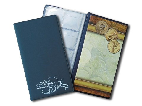 Klaser numizmatyczny Z NOTESEM czarny [mm:] 108x195 Warta (112-016)