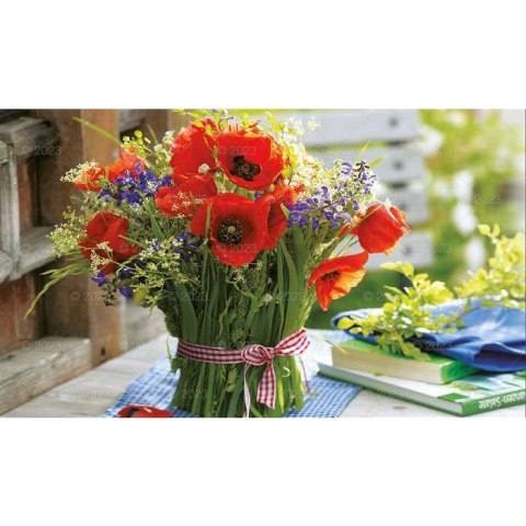 Kalendarz ścienny NOTATNIKOWY KOMPOZYCJE KWIATOWE 220mm x 490mm Lucrum (WN02)