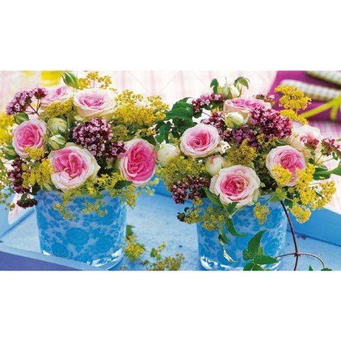 Kalendarz ścienny NOTATNIKOWY KOMPOZYCJE KWIATOWE 220mm x 490mm Lucrum (WN02)