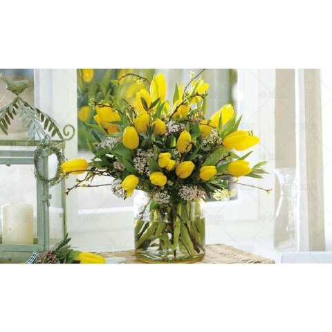 Kalendarz ścienny NOTATNIKOWY KOMPOZYCJE KWIATOWE 220mm x 490mm Lucrum (WN02)