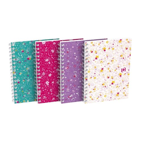 Kołozeszyt (kołonotatnik) Floral A6 50k. 90g krata Oxford (400094826)