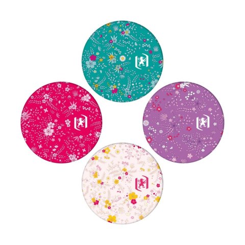 Kołozeszyt (kołonotatnik) Floral A6 50k. 90g krata Oxford (400094826)