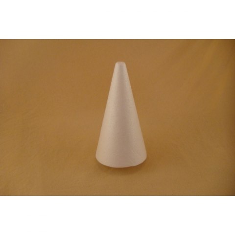 Ozdoba styropianowa stozek styropian 150mm (150) Ozdoba styropianowa stozek styropian 150mm (150)