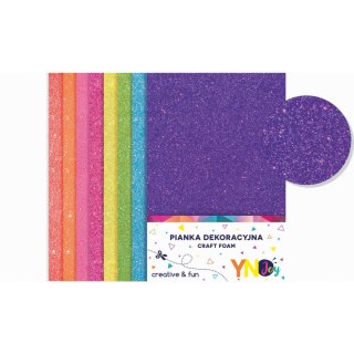 Arkusz piankowy pianka dekoracyjna NC-010 kolor: mix 8 ark. Interdruk (IPIANC015)