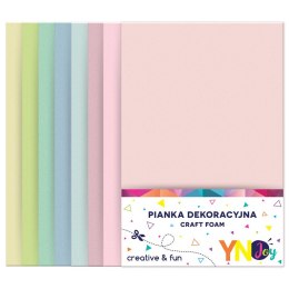 Arkusz piankowy Noster pianka dekoracyjna Pastel kolor: mix 8 ark. (5902277316202)