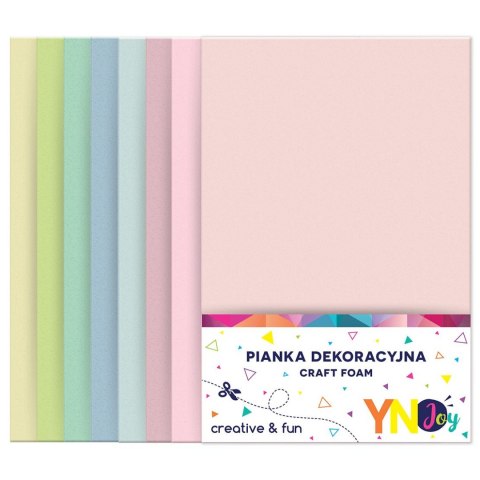 Arkusz piankowy Interdruk pianka dekoracyjna Pastel kolor: mix 8 ark. (IPIANC-020)