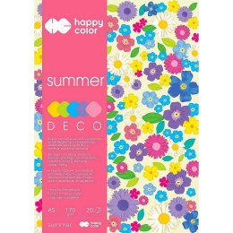 Zeszyt papierów kolorowych Happy Color A5 170g 20k (3817 1520-120)