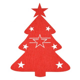 Dekoracja etiu na sztućce choinki 4szt. Arpex (BN1543)