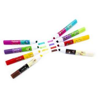 Marker permanentny Giant zapachowy, 2-stronny wkład mix ścięta końcówka Kidea (MGZ2KKAD)