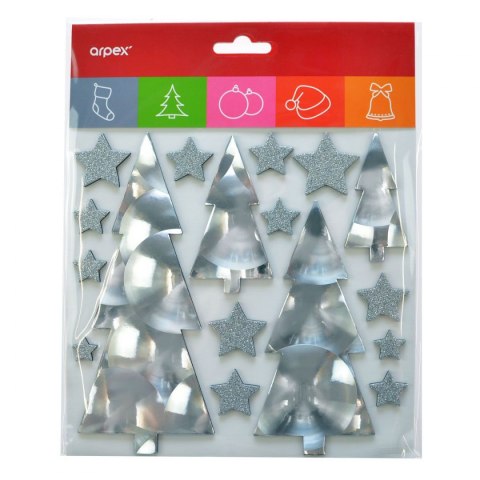 Ozdoba świąteczna dekoracja zimowa samoprzylepna Arpex (NR0509)
