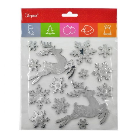 Ozdoba świąteczna dekoracja zimowa samoprzylepna Arpex (NR0509)