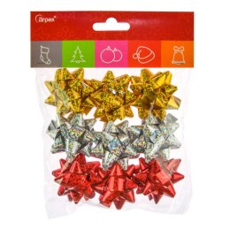 Ozdoba świąteczna kokardki somoprzylepne 9 szt Arpex (BN4169)