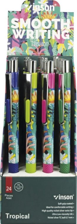 Długopis olejowy Vinson Tropical 205 niebieski 0,7mm