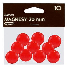Magnes czerwony [mm:] 20 Grand (130-1688) 10 sztuk
