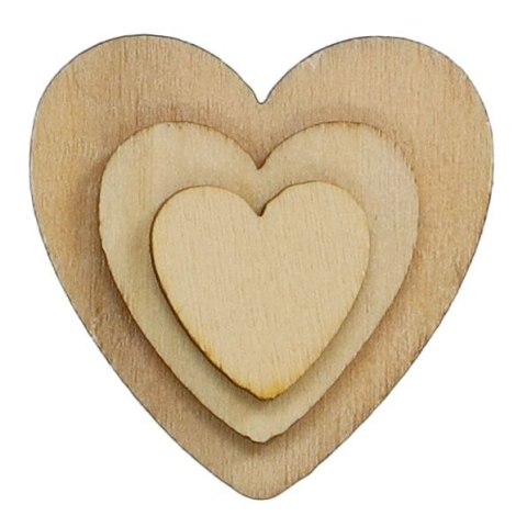 Ozdoba drewniana Craft-Fun Series serca drewniane Titanum (178246X)