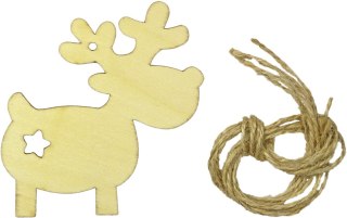 Ozdoba drewniana Craft-Fun Series zawieszki renifery Titanum (5903714533725)