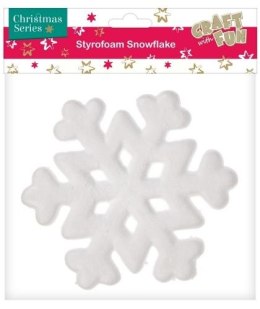 Ozdoba styropianowa Craft with Fun płatek sniegu (384013)