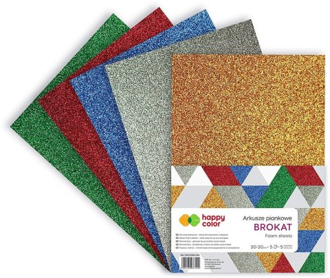 Arkusz piankowy kolor: mix 5 ark. Happy Color (HA 7132 2030-MIX)