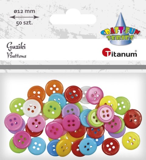 Guziki Titanum Craft-Fun Series mix 50 szt