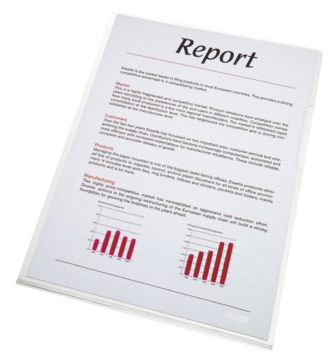 Ofertówka A4 kolor: żółty typu L 150 mic. Esselte (55431)